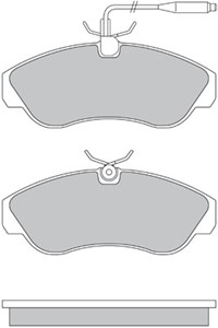 Bremseklosser sett, Framaksel, CITROËN,FIAT,PEUGEOT, 4251.18, 4251.19, 4254.52, 9945810