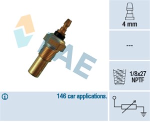 Kjølevæsketemperatursensor, DAIHATSU,HONDA,ROVER, 34850-70B10, 37750-PH2-004, 37750-PH2-014, 553621201, 83420-87702, 83420-87702-000, ED