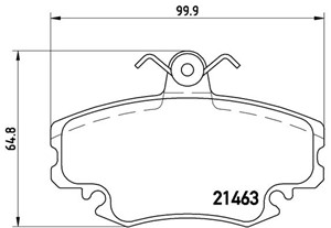 Bremseklosser sett, Framaksel, DACIA,PEUGEOT,RENAULT, 6025071042, 7701201669, 7701202284, 7701202285, 7701202289, 7701202635, 7701202712