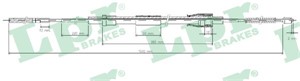 Kabel, parkeringsbremse, Høyre, Venstre, PEUGEOT,SEAT,SKODA,VW, 6N0609721K