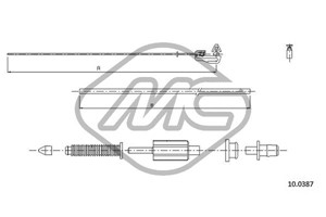 Gasskabel, RENAULT CLIO I, 7700415221, 7700422152, 7700428588, 7700802693, 7700846913, 8200073162