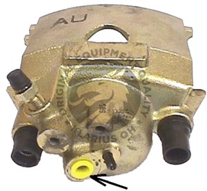 Bremsecaliper, Foran, Foran akselen, Venstre, VW POLO, POLO III, POLO CLASSIC III, POLO Van Skåp/halvkombi, 6N0 615 123A