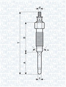 Glødeplugg, TOYOTA, 1985005010, 19850-54090, 1985054120, 1985054150