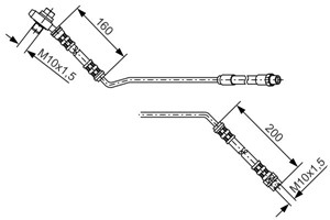 Bremseslange, Bak, Høyre bakaksel, Høyre, BMW X5 [E53], 34 30 1 165 766