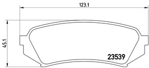 Bremseklosser sett, Bakaksel, LEXUS LX, TOYOTA LAND CRUISER, LAND CRUISER 100, 0446660030, 0446660070, 0446660100, 0446660110, 04466YZZC