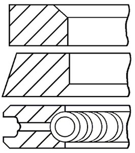 Stempelringsett, NISSAN,OPEL,RENAULT,VAUXHALL,VOLVO, 7701470248