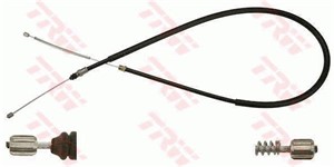 Kabel, parkeringsbremse, Bak, Bakre venstre, Høyre bak, Høyre, Venstre, RENAULT, 60 06 000 595