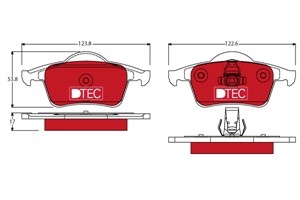 Bremseklosser sett, Bakaksel, VOLVO S60 I, S70, S80 I, V70 I, V70 II, XC70 CROSS COUNTRY I, 2713342, 272399, 2723997, 272944, 274334, 27