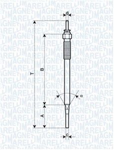 Glødeplugg, TOYOTA, 198500L010, 19850-27010, 1985030010, 19850-30010, 1985030020, 1985030030, 1985030040