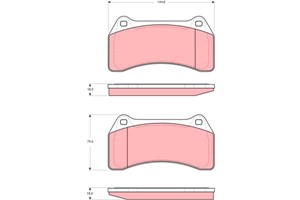 Bremseklosser sett, Framaksel, JAGUAR S-TYPE II, XJ, 2C224018, C2C11648, C2C2018, C2C24018, C2C8365