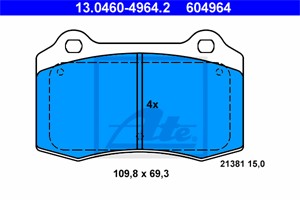 Bremseklosser sett, Bakaksel, Framaksel, JAGUAR S-TYPE II, XJ, JEEP GRAND CHEROKEE IV, SEAT IBIZA II, VOLVO S60 I, V70 II, 30645136, 306