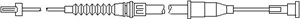 Kabel, parkeringsbremse, Høyre bak, OPEL CORSA C, TIGRA TwinTop, VAUXHALL CORSA Mk II, TIGRA TwinTop, 05 22 014, 05 22 446, 09191574, 13