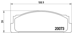 Bremseklosser sett, Framaksel, FIAT,LANCIA,SEAT,YUGO, 3915580, 4174992, 4204050, 4218573, 4236412, 4296669, 4309780, 4370874, 4386012, 4