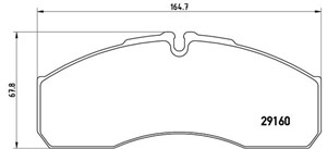 Bremseklosser sett, Framaksel, IVECO,NISSAN,RENAULT,RENAULT TRUCKS, 2995632, 2996532, 41060MB625, 42536101, 42548192, 5001844748, 504093