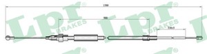 Kabel, parkeringsbremse, Bak, Høyre, Venstre, VW TOURAN, 1T0609721F, 1T0609721G