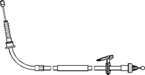 Kabel, parkeringsbremse, Bakre venstre, MINI MINI, MINI Cabriolet, 3441 1 514 215