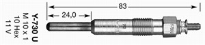 Glødeplugg, HONDA,LAND ROVER,RENAULT,ROVER, 77 00 861 906, 7700861906