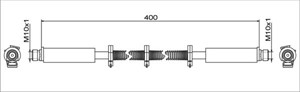 Bremseslange, Framaksel høyre, Framaksel venstre, LAND ROVER, SHB000110, SHB500230