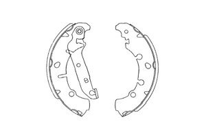 Bremsesko sett, Bakaksel, FORD FIESTA V, FIESTA VI, FIESTA Van V, FUSION, MAZDA 2, 1123790, 1125669, 1135083, 1145292, 1236882, 1417551,