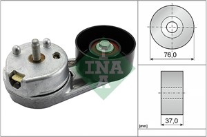 Spennarm, kilerem med ribber, LAND ROVER RANGE ROVER III, RANGE ROVER SPORT I, LHP 500100, LHP500100, LHP500110