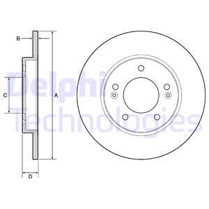 Bremseskive, Bakaksel, HYUNDAI,KIA, 58411G4300