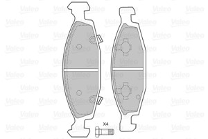 Bremseklosser sett, Framaksel, JEEP CHEROKEE, GRAND CHEROKEE II, 5018 592AA, 5018592AA