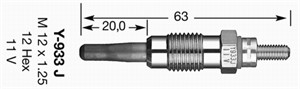 Glødeplugg, MITSUBISHI,RENAULT,VOLVO, 5962.T2, 77 00 854 538, 77 00 856 292, 7700856292, M816732