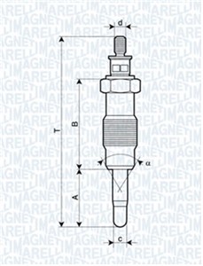 Glødeplugg, FIAT,FORD,OPEL,RENAULT, 44 03 145, 4403145, 5962.1F, 5962.1W, 7 088 988, 77 01 040 208, 77 01 414 081, 7777837, 8671004849,