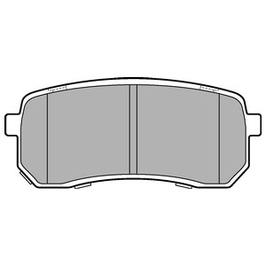 Bremseklosser sett, Bakaksel, KIA SORENTO III, 58302C5A00, 58302-C5A00, 58302C5A70, 58302-C5A70, S58302C5A00, S58302C5A70