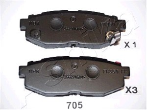 Bremseklosser sett, Bakaksel, SUBARU BRZ, LEGACY V, LEGACY Kombi V, TRIBECA, TOYOTA GT 86 Coupé, 26696XA000, 26696XA010, 26696XA011, su0