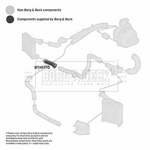Ladeluftslange, Nede, Senter, AUDI Q7, VW TOUAREG, 7L6145708E, 7L6145708H