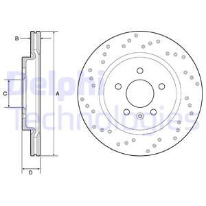 Bremseskive, Bakaksel, OPEL ASTRA J GTC, 13371163, 13429575, 569089, 569094