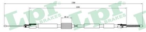 Kabel, parkeringsbremse, Bak, Venstre, PEUGEOT 306, 306 Break, 306 Halvkombi, 306 Skåp / kombi, 4745A4, 4745N8, 9617667980