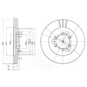 Bremseskive, Framaksel, ISUZU,OPEL,VAUXHALL, 569050, 569051, 8-94375-416-0, 8-94375416-3, 8-94375-416-4, 8-94375-533-3, 8-94375-533-4, 8