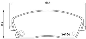 Bremseklosser sett, Framaksel, CHRYSLER 300C, DODGE CHALLENGER Coupé, CHARGER, LANCIA THEMA, 05142555AA, 5142555AA, K05142555AA