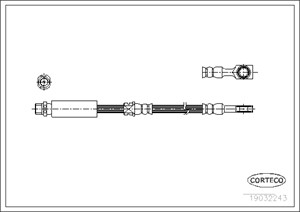 Bremseslange, Framaksel, OPEL,VAUXHALL, 562377, 90498319