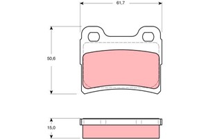 Bremseklosser sett, FORD, 7114005, 91AB-2M008-BD