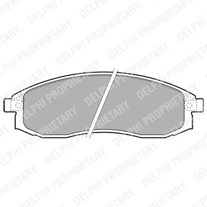 Bremseklosser sett, Framaksel, MITSUBISHI L200, NISSAN CEFIRO Sedan II, MAXIMA / MAXIMA QX IV, MAXIMA / MAXIMA QX Station Wagon IV, MN10