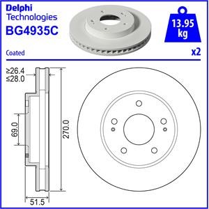Bremseskive, Framaksel, MITSUBISHI L200 / TRITON, L200 / TRITON Flak/chassi, MN102275