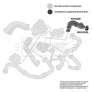 Ladeluftslange, Bak, Venstre, Øvre, RENAULT, 8200164191, 8200218988