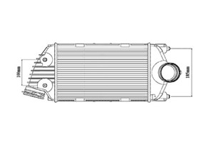 Ladeluftkjøler, Høyre, PORSCHE 911, 911 Cabriolet, 1180N8, 99711064070, A628 320 10 89