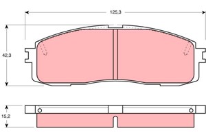 Bremseklosser sett, Bakaksel, Framaksel, TOYOTA CENTURY, CRESSIDA Sedan, SUPRA, 04466-14010, 04466-22040, 04466-22070, 04466-22090, 0446