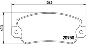 Bremseklosser sett, FIAT,LANCIA,SEAT, 0000000792589, 0000000793325, 0000071770983, 71770983, 792589, 793325