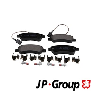 Bremseklosser sett, Bakaksel, CITROËN,FIAT,PEUGEOT, 1612434180, 1614412180, 77366679