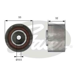 Styrerulle-kilerem tannrem, VOLVO S60 II, V40 Halvkombi, V40 Skåp/halvkombi, V60 I, 1275409, 8692561