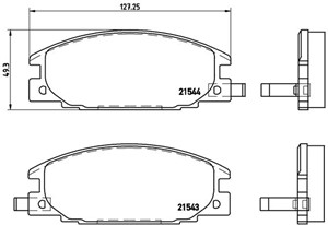 Bremseklosser sett, Framaksel, ISUZU,OPEL,VAUXHALL, 1605825, 1605916, 1605931, 894335787, 8943357870, 894388198, 8943881980, 894461155,