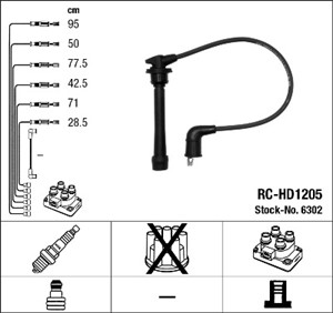 Tennledningssett, HYUNDAI COUPE, SANTA FÉ I, SONATA IV, TRAJET, TUCSON, XG, KIA SPORTAGE II, 27501-37B00