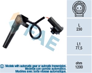 Turtallsensor, automatgir, CITROËN,FIAT,PEUGEOT,RENAULT, 1525JV, 2529.28, 77 00 103 119, 7700103119, 9659634380