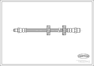Bremseslange, Framaksel, AUDI,VOLVO,VW, 1272362, 801611707C, 861611707C