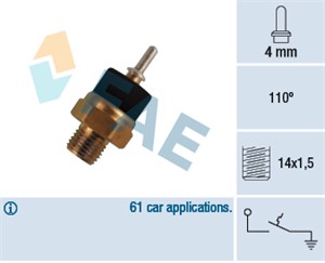 Temperaturbryter, kjøling, MERCEDES-BENZ, 006 545 37 24, 51.54100.7003, 51.54100.7178, 51.54100.7183, 51.54100.9178, 51.54100.9903, 8011